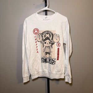 Men's Unbranded White One Piece Chopper Graphic‎ Sweatshirt S